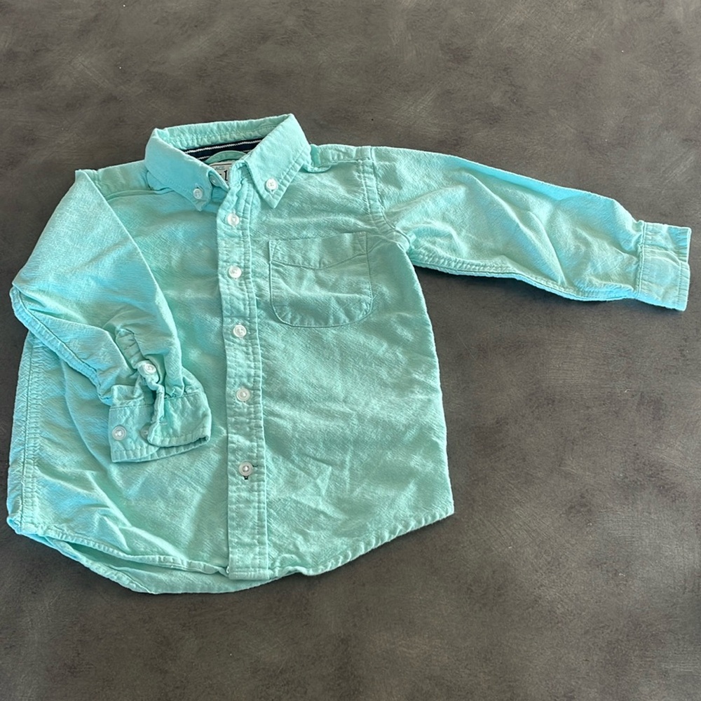boy's light blue button-up shirt